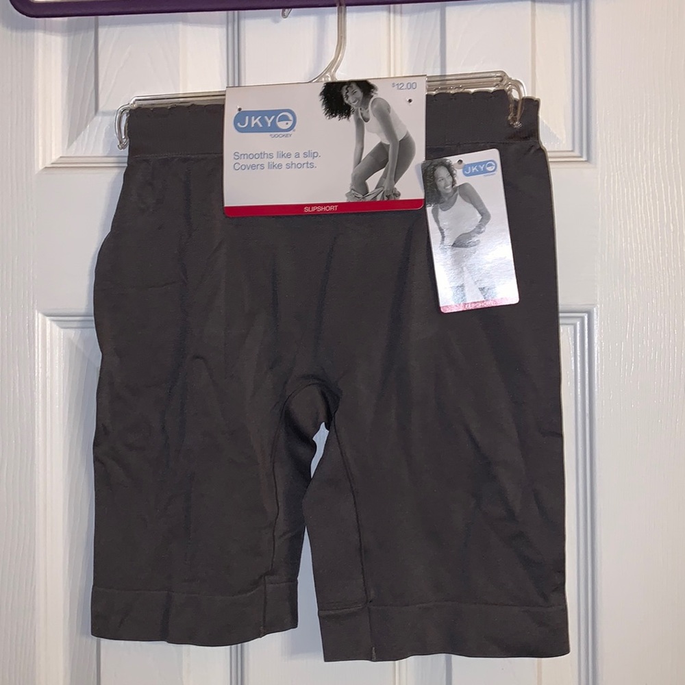Jockey microfiber slip shorts underwear in gray. Size L (12-14, 42-44inch)